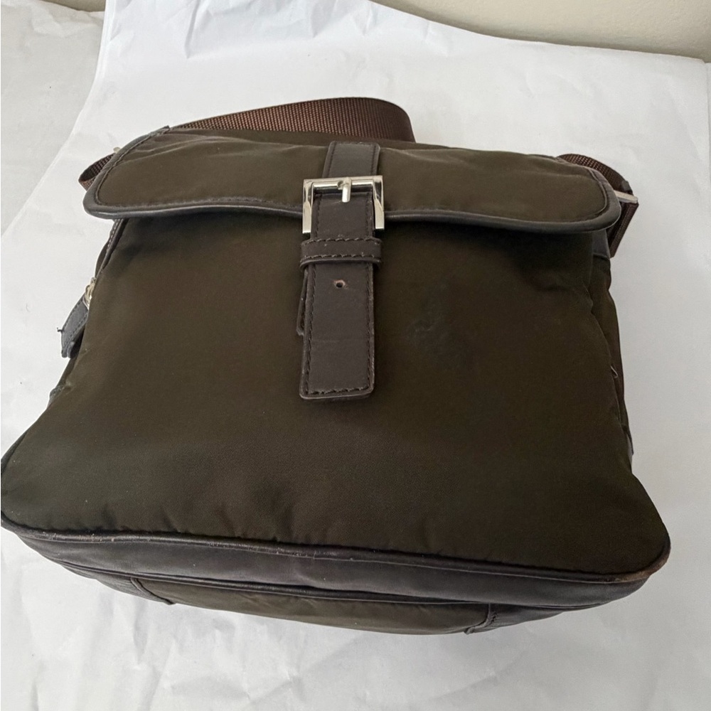 Prada Dark Brown Men's Messenger Bag